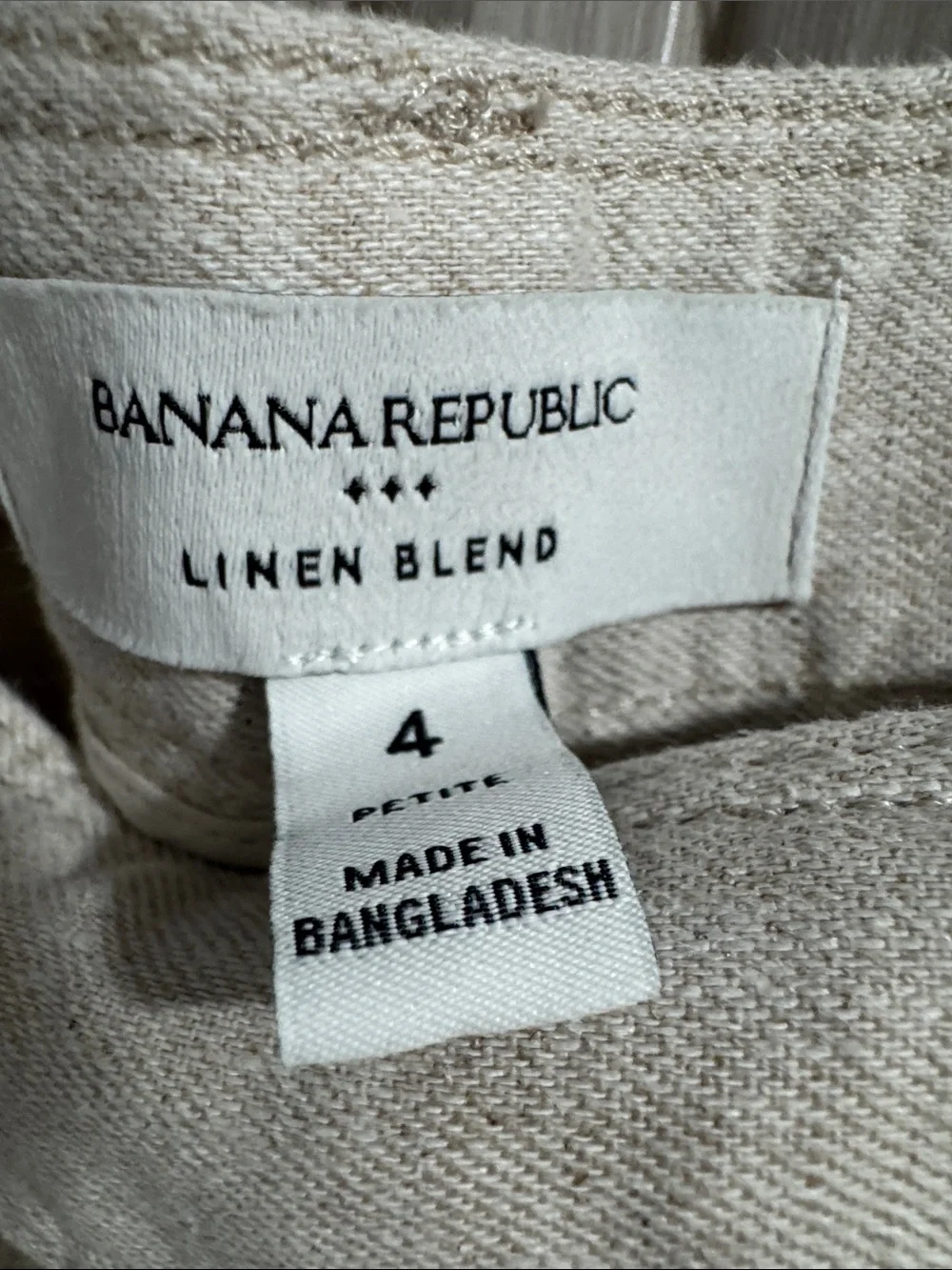 Banana Republic Linen Wide-Leg Pants — Light Beige